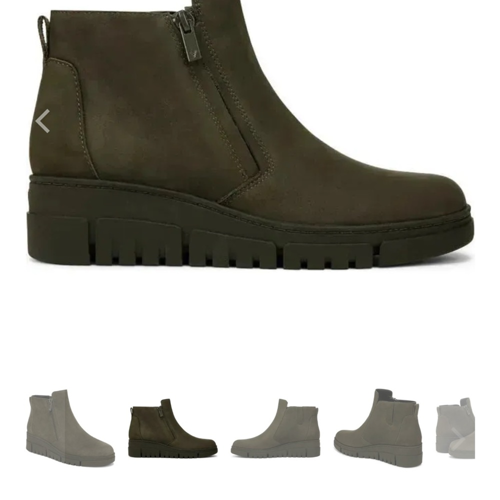 Women's Ankle Boots in Olive Green
